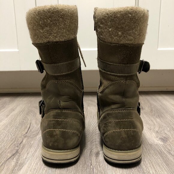 L.L. Bean Women's Size 8 Park Ridge All Weather Boots Waterproof Olive Green - Picture 8 of 10